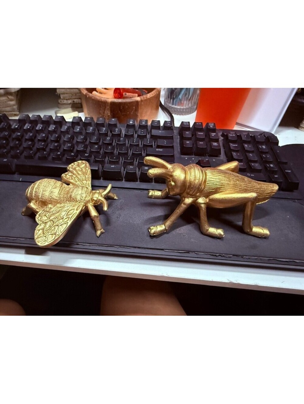 Gold insect Figurines / decor / paperweight